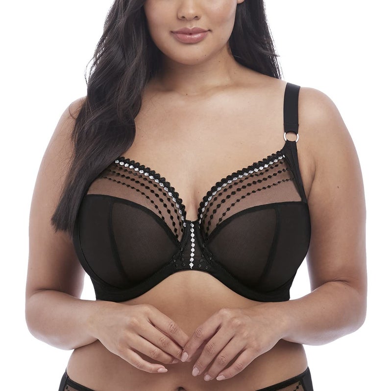 Elomi Women's Plus-Size Matilda Underwire Plunge Bra, Black, 36E - Image 2